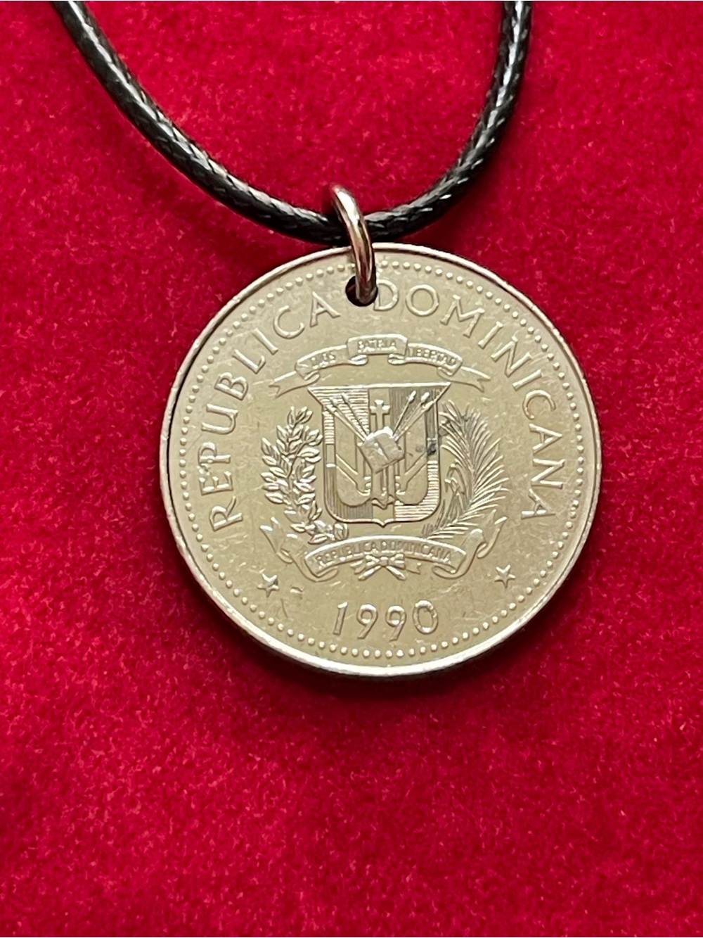 Republica Dominicana Coin Pendant necklace